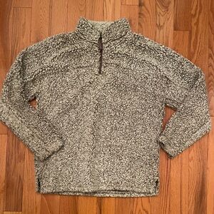 True Grit for Oak Hall Sherpa quarterzip sweatshirt